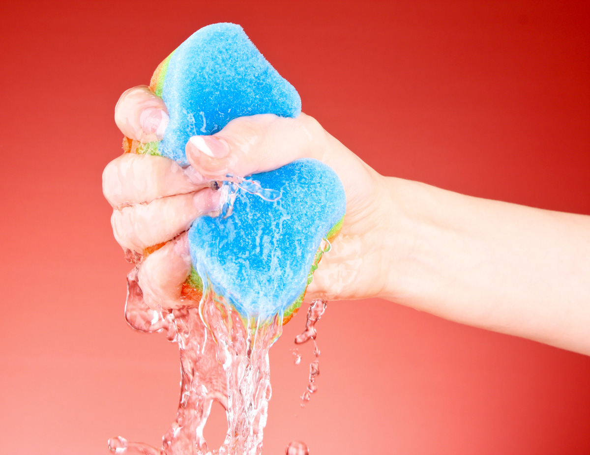 sponge water
